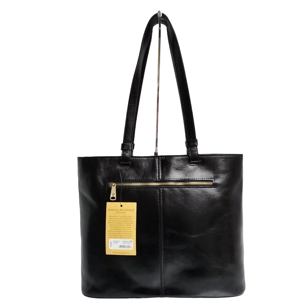 PATRICIA NASH LEATHER COLORBLOCK BRADEN TOTE